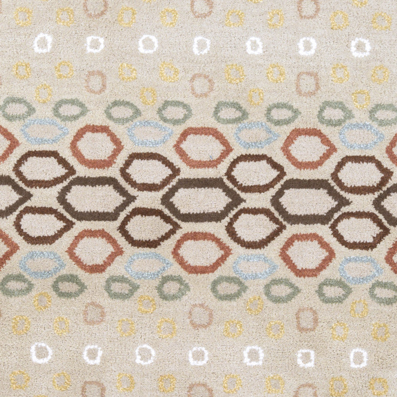 Wool Geometric Indoor Rug, Rectangle 2' x 3'
