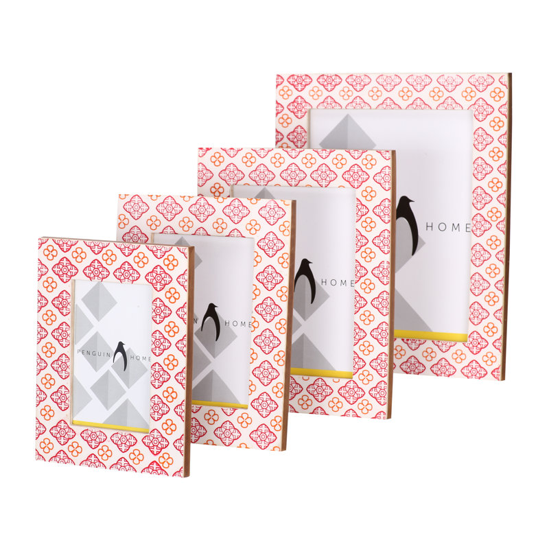 Bludovice Pink Wood Picture Frame with Mat, 10" x 8"