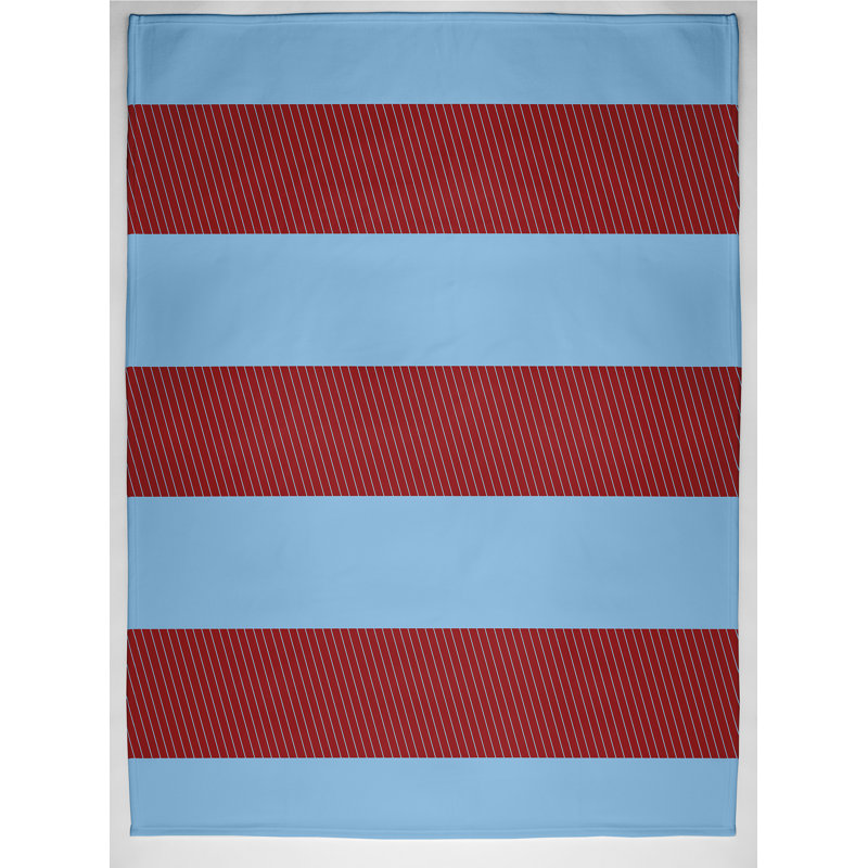House Striped Blanket, Red