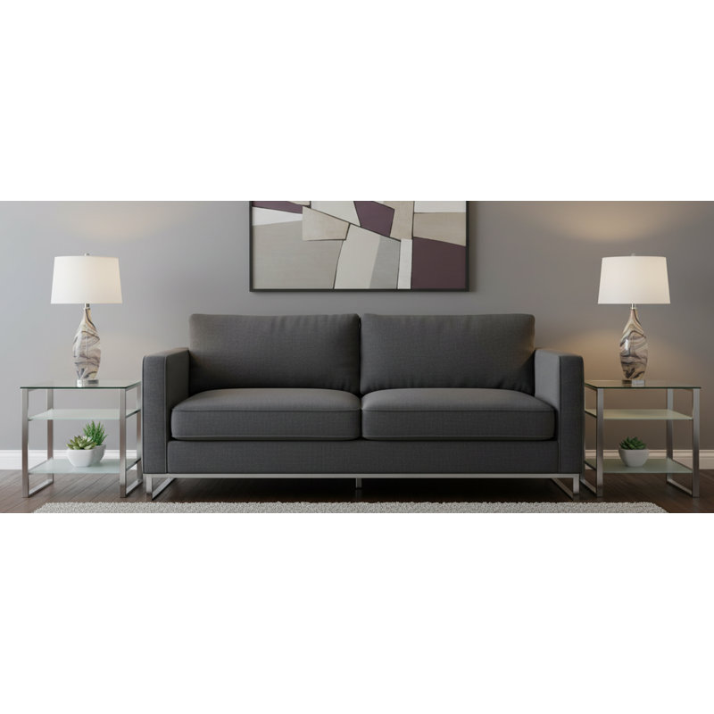 Scilla 30" Grey Glass Table Lamp