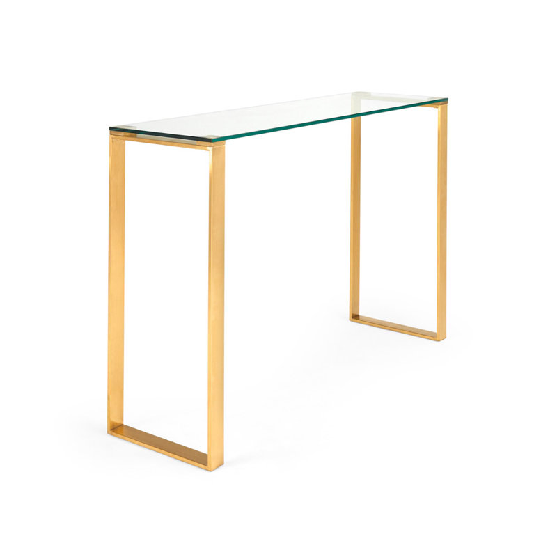Torkil Gold Table Medium, 30" H x 47" W x 18" D, Gold