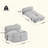 Indoor Foldbable Bean Bag Lounge Chair