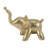 Deenna Elephant Figurine Metal Aluminum Metallic Finish 8" Gold for Home Office Bedroom Living Room Decor