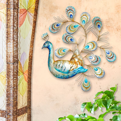 Décoration murale en ponte peacock