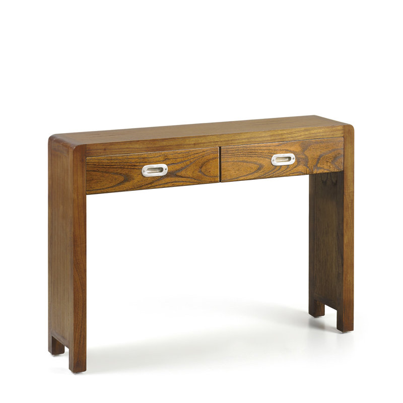 Flash 110cm Solid Wood Top Console Table