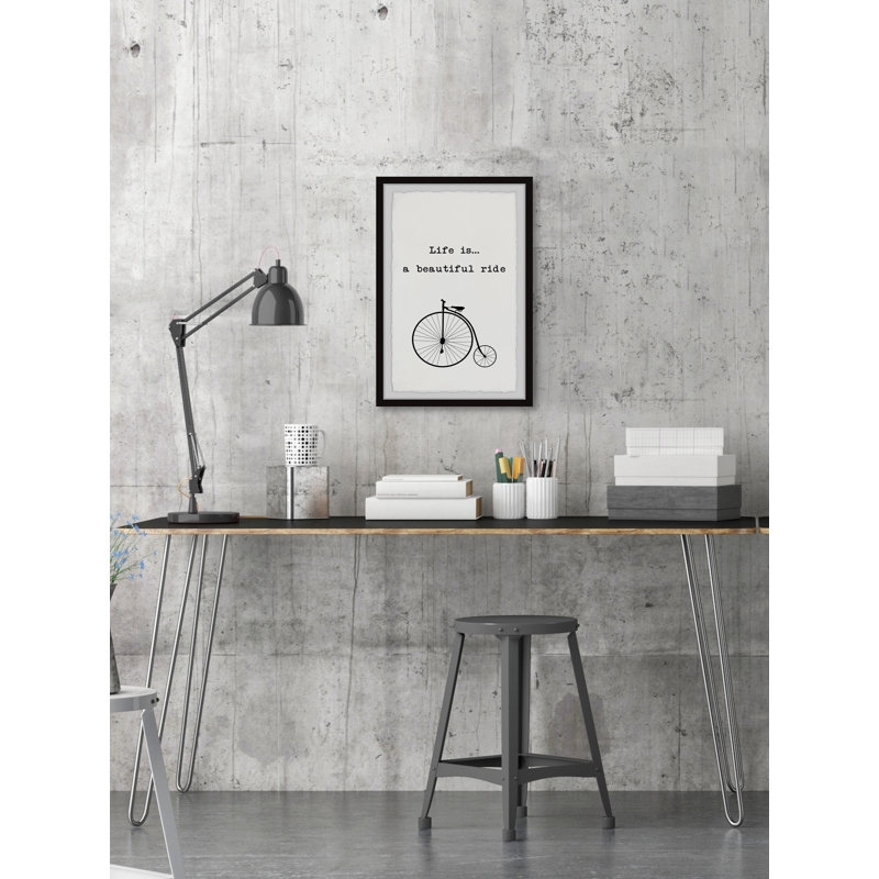 'Life Is a Beautiful Ride' Framed Print, 12" H x 8" W x 1.5" D