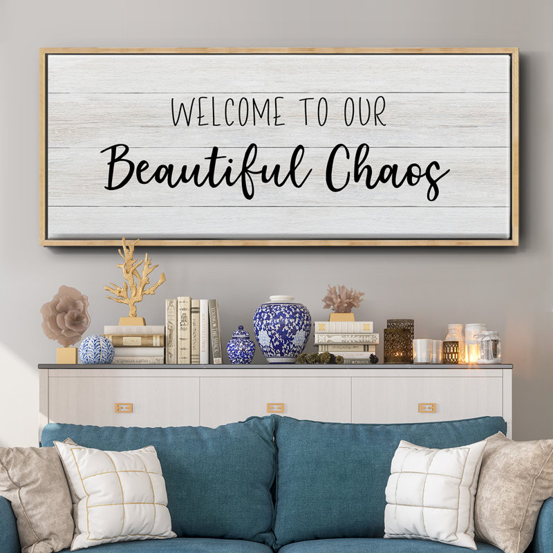 Beautiful Chaos - toile encadrée, H 20 po x l 50 po