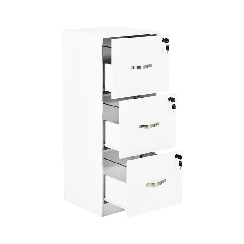 3 Drawer Accent Chest, White