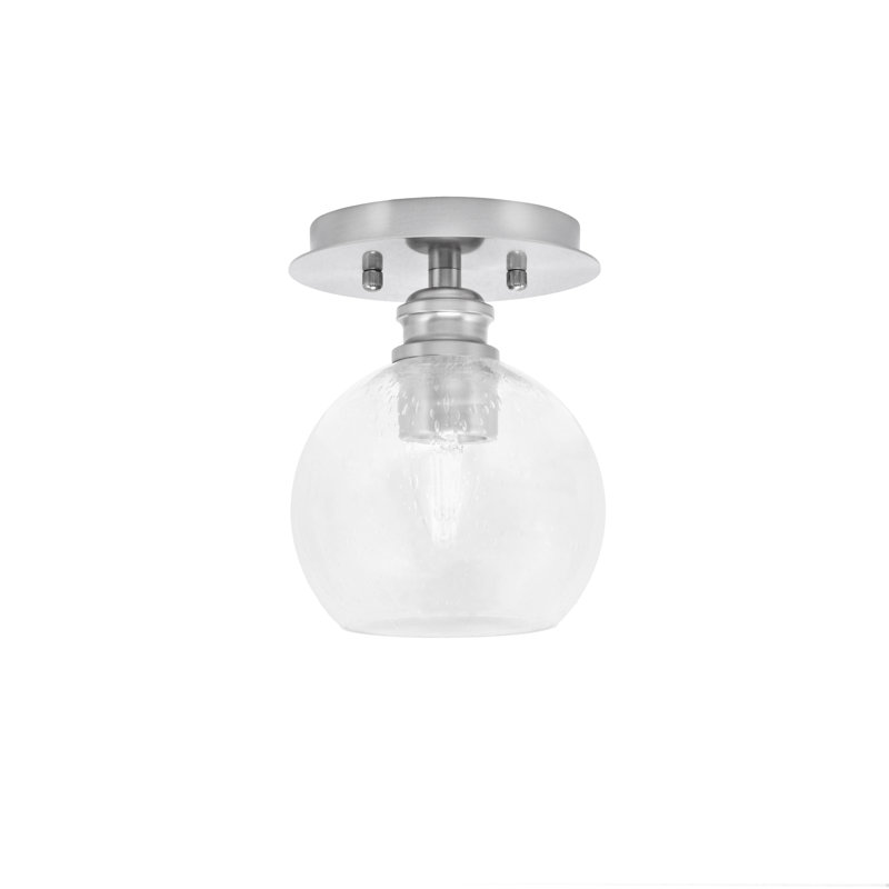 Verre à bulles transparent 5,75 po Edge, Nickel brossé