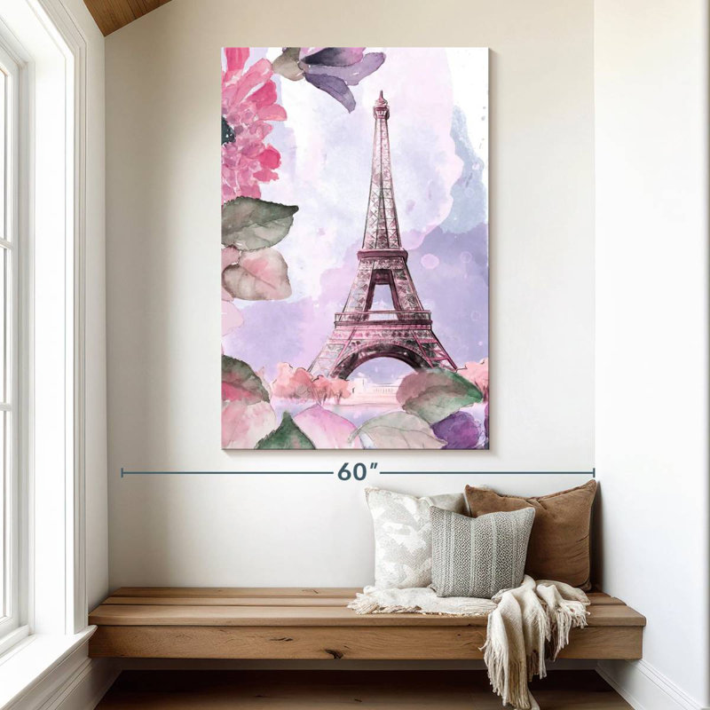 Aime Parisian Blossoms I, 51" H x 34" W