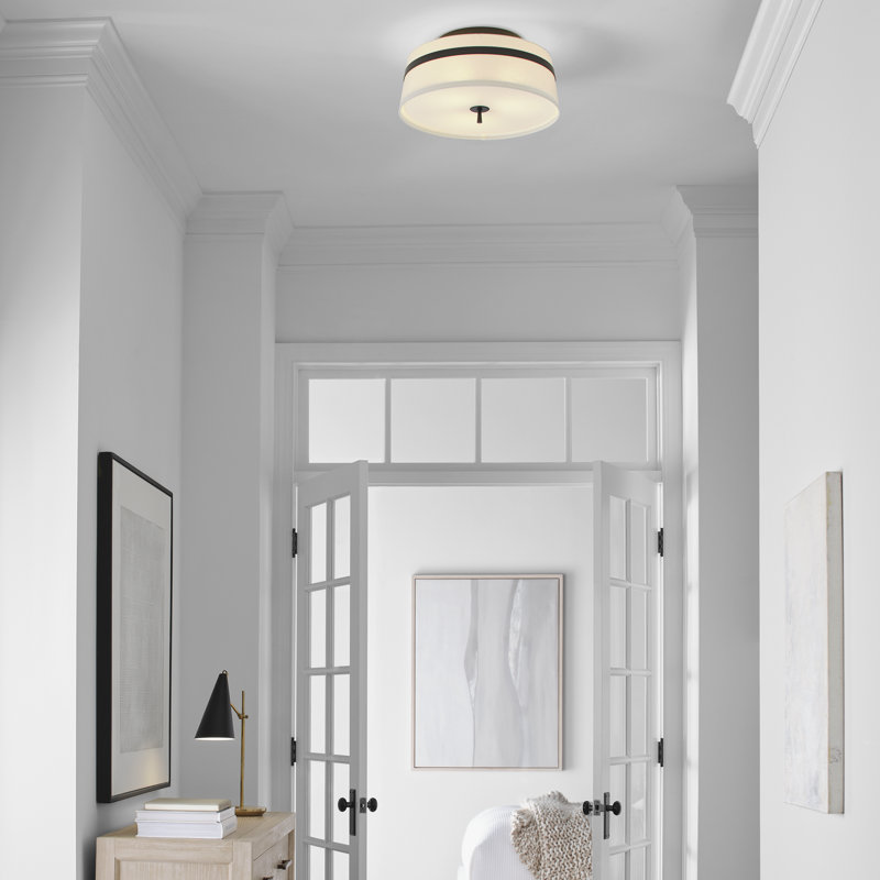 Cordtlandt 3 - Light Semi Flush Mount, Aged Iron, 9.5" H x 19" W x 19" D