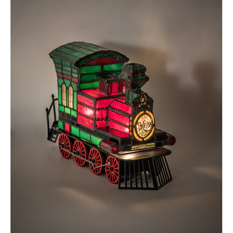 9.5'' Transportation Themed Lighted Art Glass