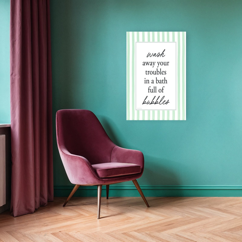 Wash Away Your Troubles Contemporary Abstract Wall Art Print, 91.44cm H x 60.96cm W