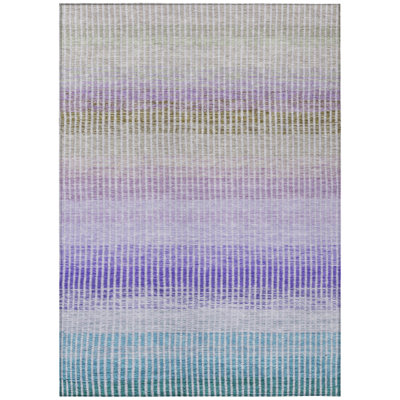 Machine Washable Indoor/Outdoor Chantille ACN2313 Stripes Rug