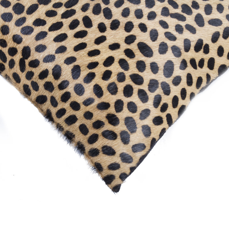 Coussin Torino, Guépard et brun clair / jaune