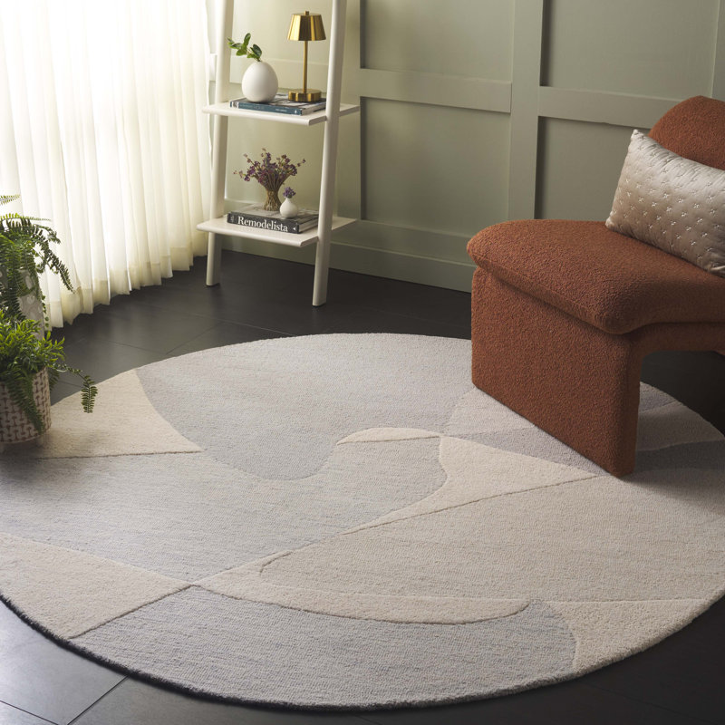 Tapis en laine Alaric, Rond 6 pi