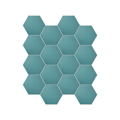 Bex 6" x 6.9" Hexagon Stone Composite Peel & Stick Wall Tile