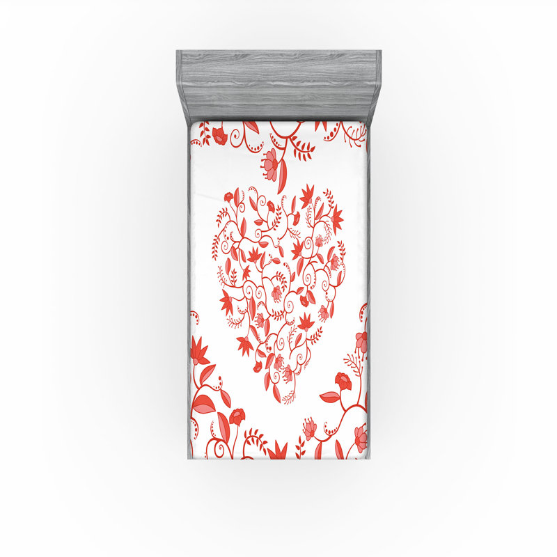 Ensemble de 2 draps-housse motif cachemire Ambesonne, Drap-housse de taille simple