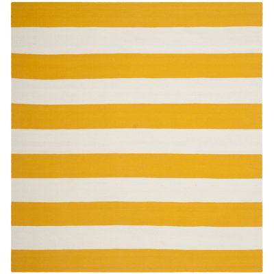 Parikh Hand Woven Cotton Striped Rug