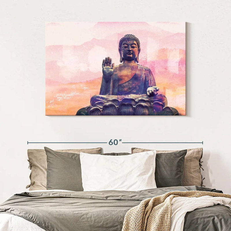 Adella Hengshan Bouddha assis, H 32 po x l 48 po