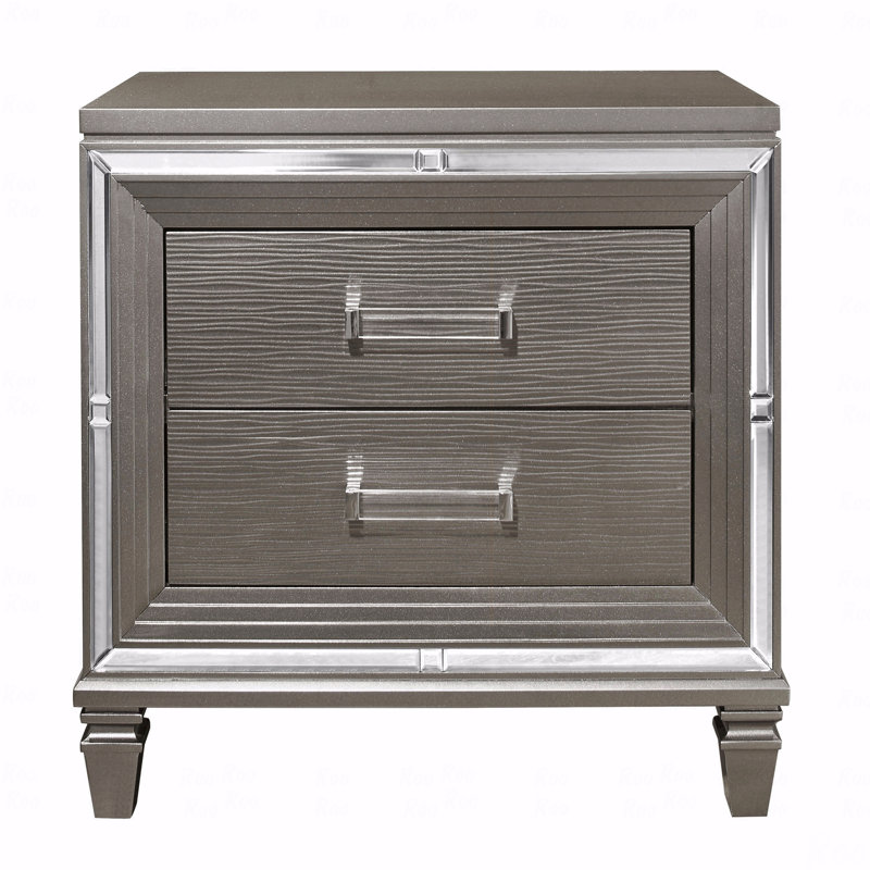 Table de chevet de chambre à coucher, Gris