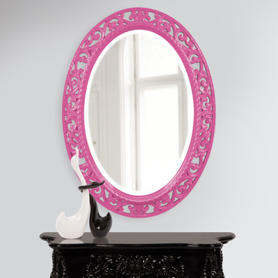 Hillpoint Traditional Ornate Oval Beveled Accent Mirror