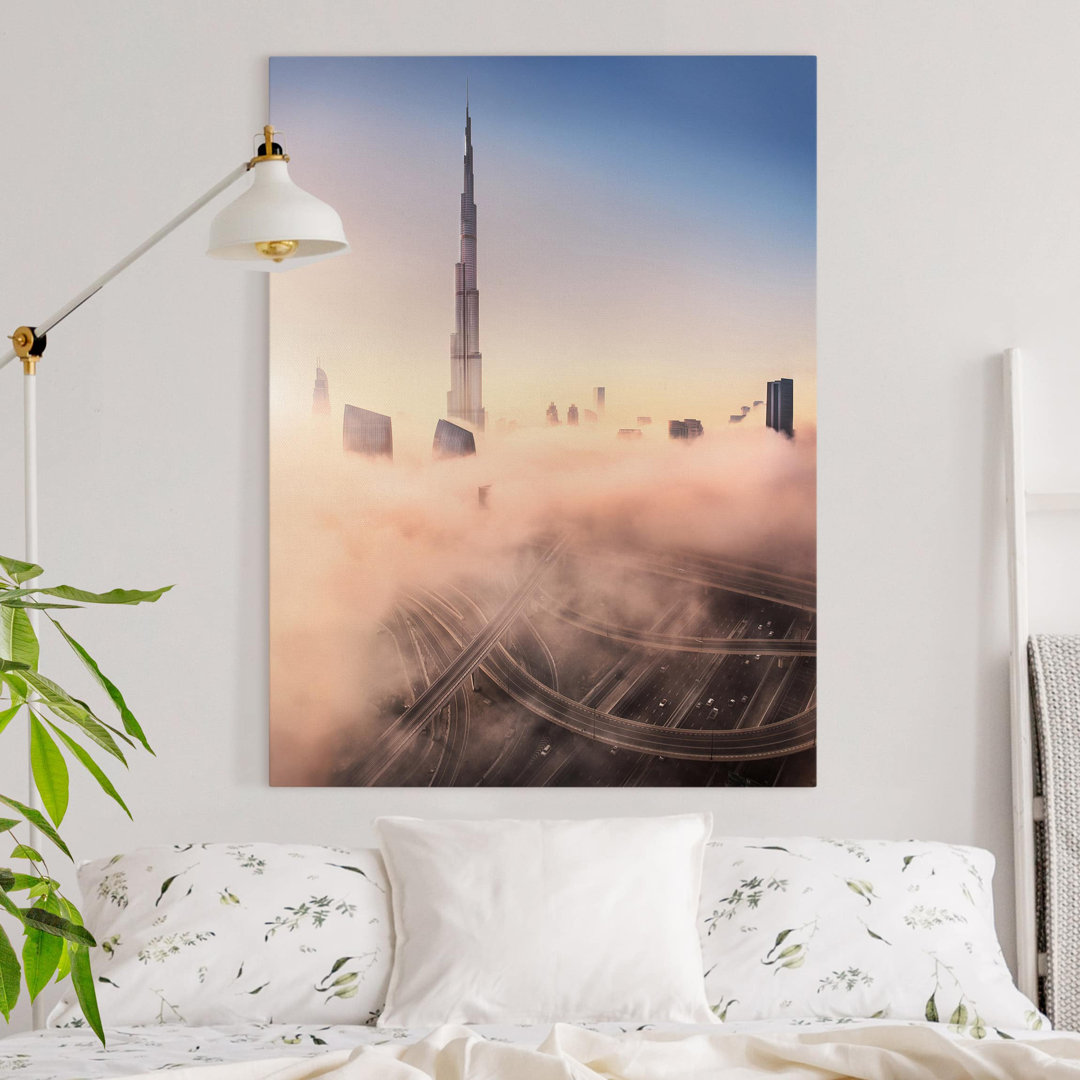 Leinwandbild Himmlische Skyline von Dubai