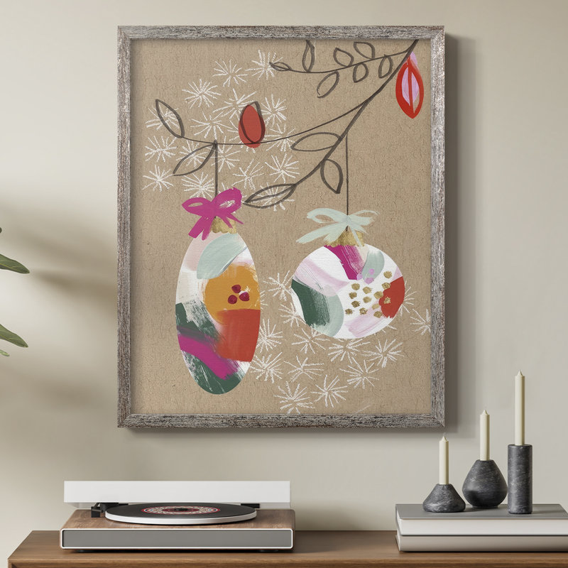 Collection Crafty Christmas, reproduction encadrée B - bois massif, H 11 po x l 9 po