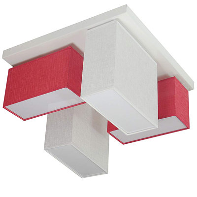 Eris Fabric Semi Flush Mount