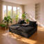 Chaise longue double en velours tortue Ametis l 71,65 po x P 60,24 po x H 36,22 po