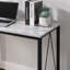 Bureau d'écriture rectangulaire avec base en métal -623854125