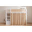 Lits superposés avec rangement, entièrement en bois MDF, style moderne et gain de place.-252556538