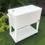 Chariot à glaçons extérieur crème 3-en-1 avec ouvre-bouteille et tablette de rangement-1636927091