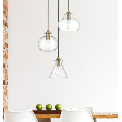 Luminaire suspendu en grappe 3 lumières Inola