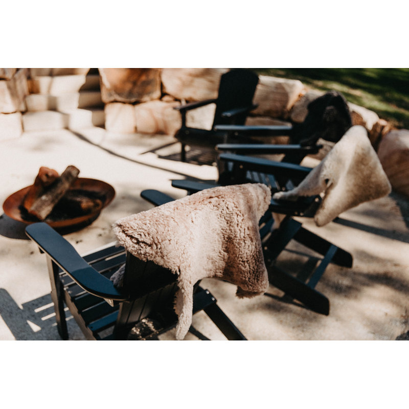  Tapis luxueux en peau de mouton bouclée de luxe caramel écossais