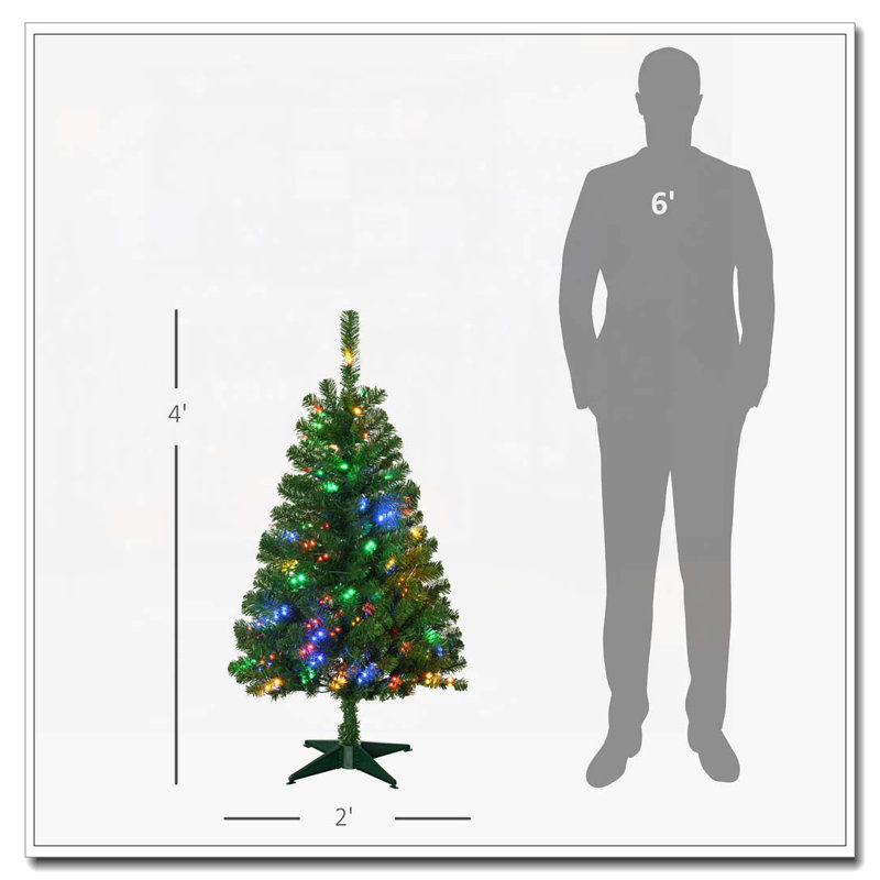 Arbre de Noël artificiel haut 4 pi, H 4 pi 