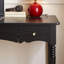 Bureau simple en chêne rouge massif noir
