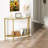 Kimblery 36.2'' Glass Top Console Table