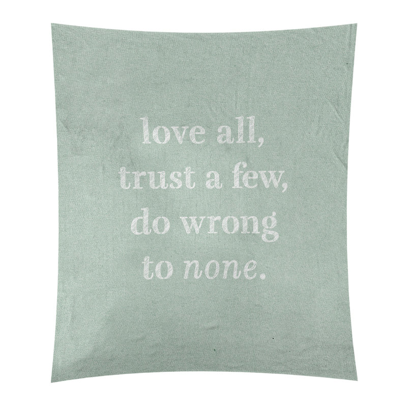 Tapisserie de polyester, pas de citation erronée, H 27,5 po x l 37,5 po, Vert / blanc