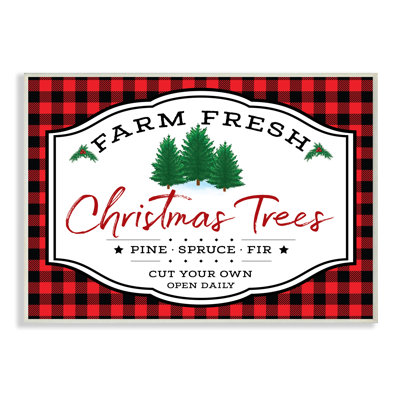 Plaque d'arbre de Noël Farm Fresh
