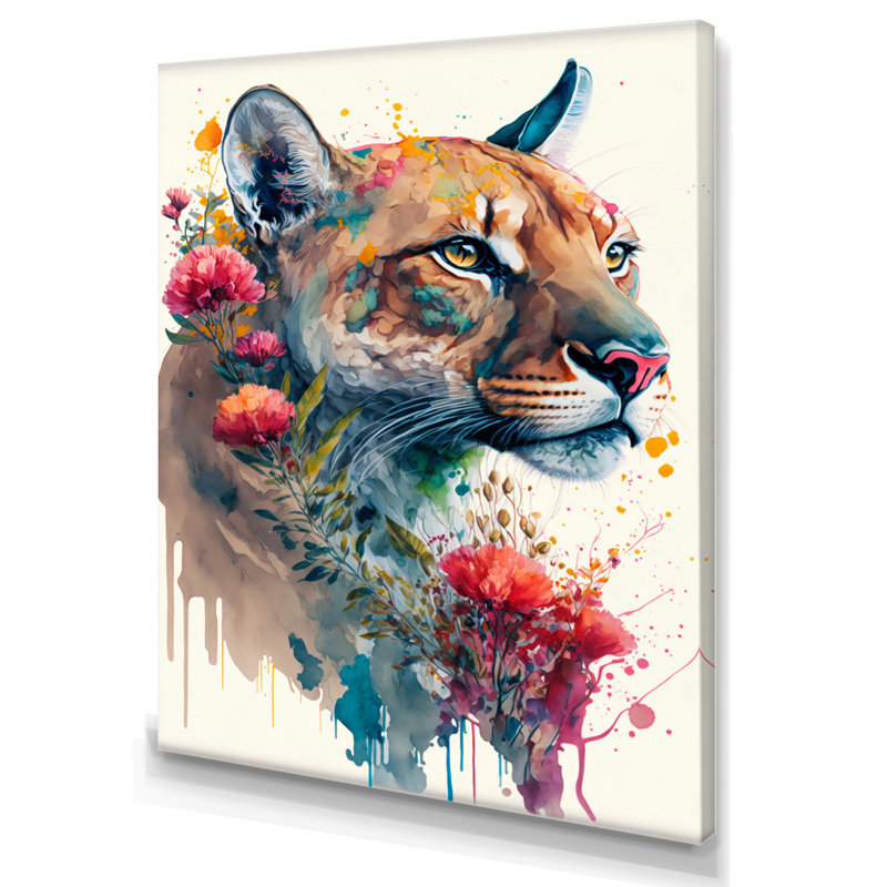 - Art mural sur toile animaux, L 16 po x H 32 po, Toile tendue