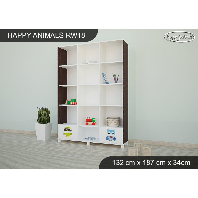 187cm H X 132cm W Kids Bookcase, Wenge Chestnut