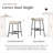Berkley Counter Stool In Matte Black With Light Beige Fabric-123564823-123564828