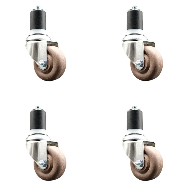 Stem Caster, 3.5" H x 3.5" W