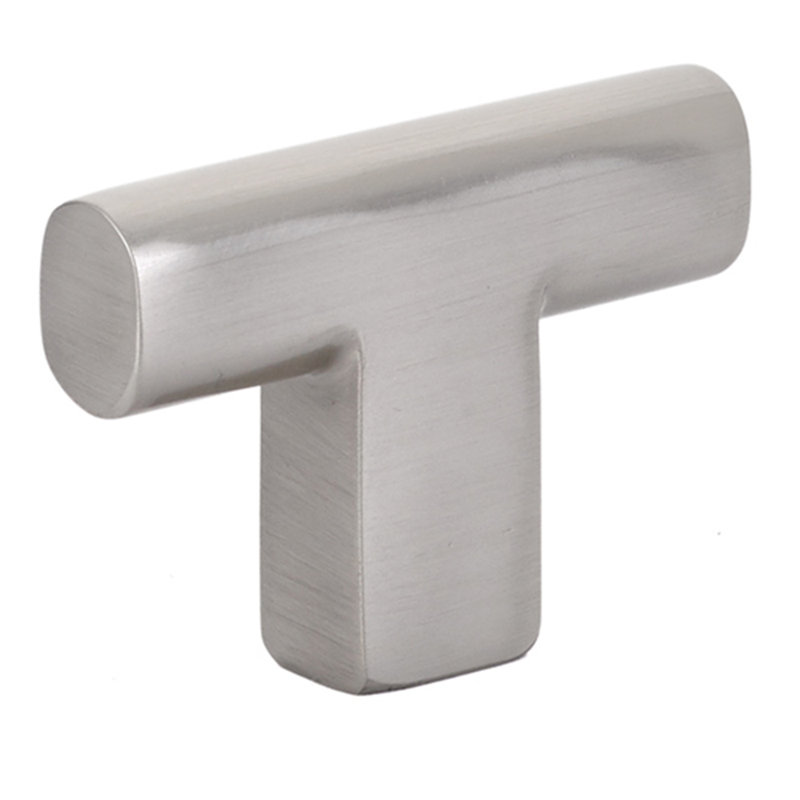 Trail Bar Cabinet Knob, Satin Nickel