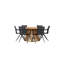 Evander 6 - Person Acacia Patio Dining Set with Round Table-1263439016