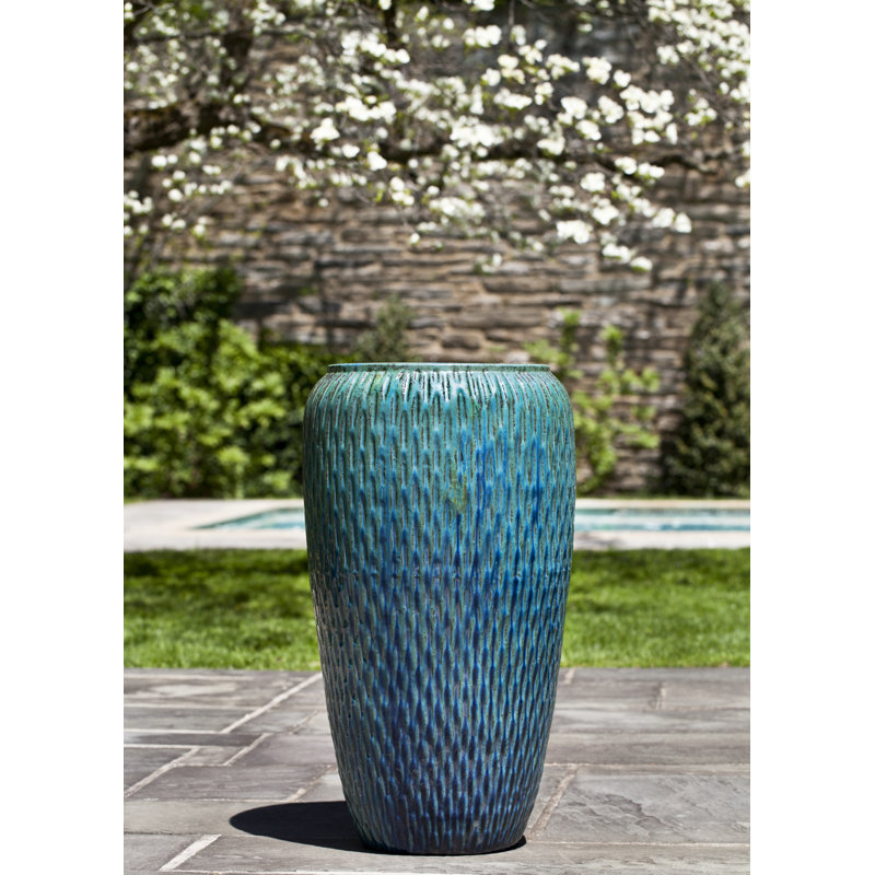 Talavera Handmade Planter, Weathered Copper
