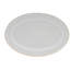 Hertford 45-piece white porcelain dinnerware set, embossed design (service for 8)
