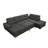 Narender 127.5''  U Shape Firm Sectional Sleeper Sofa Flared Arms Sectional Sofa with Pull Out Bed ,Adjustable Headrest and Ottoman-192115052