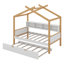 Lit plateforme avec bibliothèque de rangement Anyelf House-1887134800